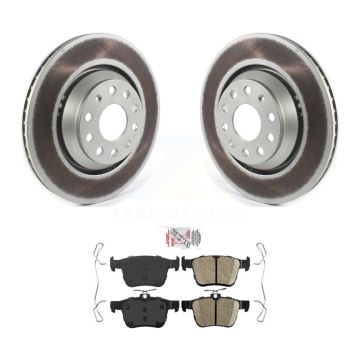 Rear Coat Brake Rotors Ceramic Pad Kit For Volkswagen Atlas Audi Q3 Cross Sport Golf R S3 KGA-103476