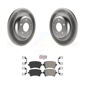 Rear Coated Disc Brake Rotors And Semi-Metallic Pads Kit For Audi Q5 A4 allroad KGA-103483