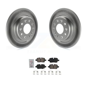 Rear Coated Disc Brake Rotor And Ceramic Pad Kit For Chevrolet Equinox GMC Terrain Malibu KGA-103496