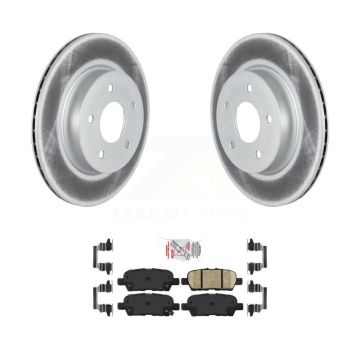 Rear Coated Disc Brake Rotors And Ceramic Pads Kit For Nissan Qashqai Rogue Sport LEAF KGA-103499