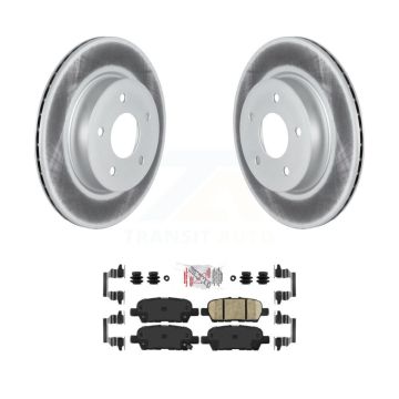 Rear Coated Disc Brake Rotors And Ceramic Pads Kit For Nissan Qashqai Rogue Sport LEAF KGA-103501