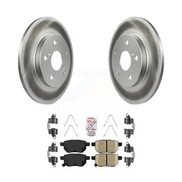 Rear Coat Brake Rotors Ceramic Pad Kit For Toyota Matrix Pontiac Vibe Corolla iM Scion xB KGA-103504