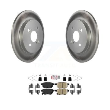 Rear Coated Disc Brake Rotors And Ceramic Pads Kit For 2012-2018 Toyota Yaris KGA-103506