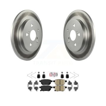 Rear Coat Brake Rotors Ceramic Pad Kit For Toyota Corolla Matrix Prius Prime Pontiac Vibe KGA-103508
