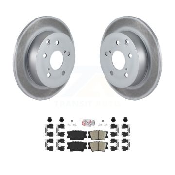 Rear Coated Disc Brake Rotors And Ceramic Pads Kit For Toyota Matrix Pontiac Vibe KGA-103511