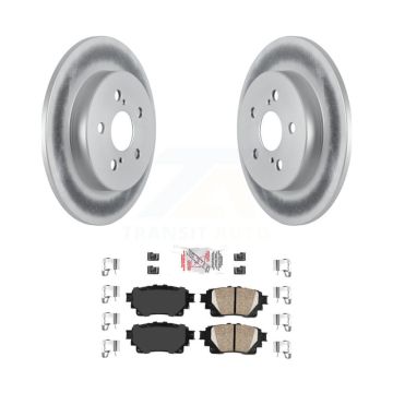 Rear Coated Disc Brake Rotors And Ceramic Pads Kit For Toyota Corolla KGA-103518
