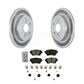 Rear Coated Disc Brake Rotors And Ceramic Pads Kit For Toyota Corolla KGA-103520