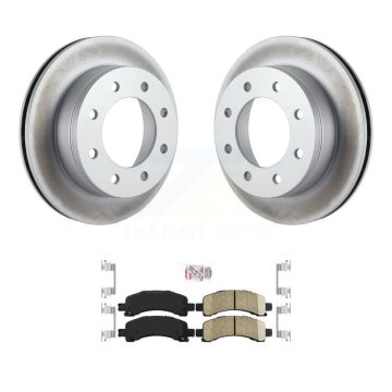Rear Coated Disc Brake Rotor & Ceramic Pad Kit For Chevrolet GMC Express 2500 Savana 3500 KGA-103548