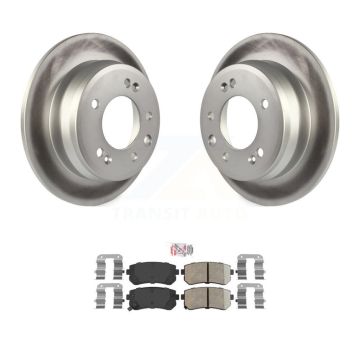Rear Coated Disc Brake Rotors And Ceramic Pad Kit For Hyundai Elantra Tucson Kia Sportage KGA-103554