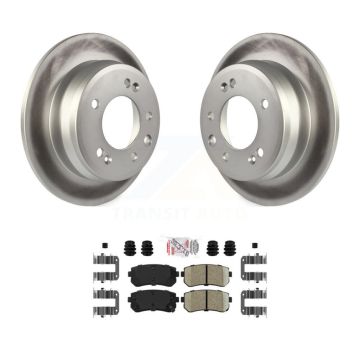 Rear Coated Disc Brake Rotors And Ceramic Pad Kit For Hyundai Elantra Tucson Kia Sportage KGA-103556