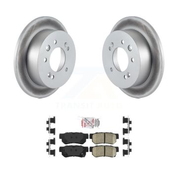 Rear Coated Disc Brake Rotors And Ceramic Pads Kit For Hyundai Elantra KGA-103558