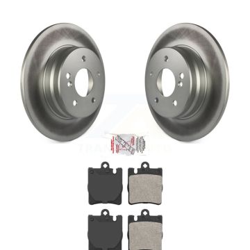 Rear Coated Brake Rotor & Semi-Metallic Pad Kit For Mercedes-Benz C230 SLK350 CLK320 C280 KGA-103572