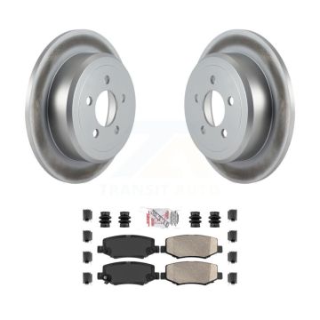 Rear Coated Disc Brake Rotors And Ceramic Pads Kit For Jeep Liberty Dodge Nitro KGA-103575