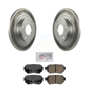 Rear Coated Disc Brake Rotors And Ceramic Pads Kit For 2016-2021 Mazda 6 KGA-103626