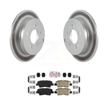 Rear Coated Disc Brake Rotors And Ceramic Pads Kit For 2007-2009 Kia Amanti KGA-103630