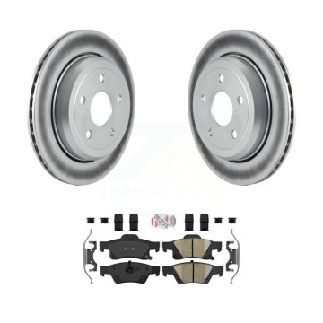 Rear Coated Disc Brake Rotor And Ceramic Pad Kit For Jeep Grand Cherokee Dodge Durango WK KGA-103638