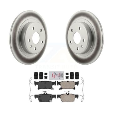 Rear Coated Brake Rotor Ceramic Pad Kit For Buick Envision With 315mm Diameter KGA-103651