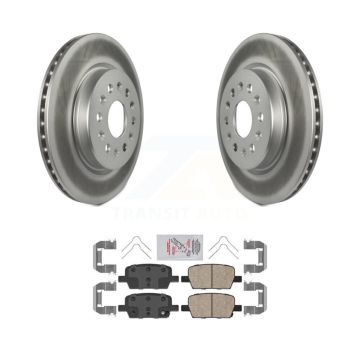 Rear Coat Brake Rotors Ceramic Pad Kit For Chevrolet Cadillac XT5 Traverse GMC Acadia XT6 KGA-103653