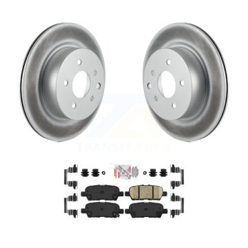Rear Coated Brake Rotor Ceramic Pad Kit For Nissan Maxima INFINITI QX50 EX35 G25 370Z Q40 KGA-103670