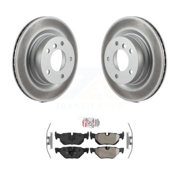 Rear Coated Disc Brake Rotors And Semi-Metallic Pads Kit For BMW 323i 328i 325i KGA-103703