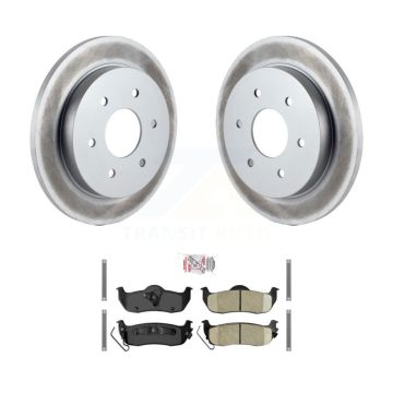 Rear Coated Brake Rotors Ceramic Pad Kit For Nissan TITAN Armada INFINITI QX56 Pathfinder KGA-103718