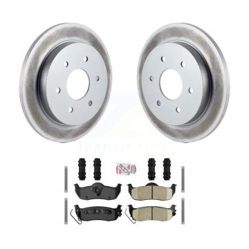 Rear Coated Brake Rotors Ceramic Pad Kit For Nissan TITAN Armada INFINITI QX56 Pathfinder KGA-103719