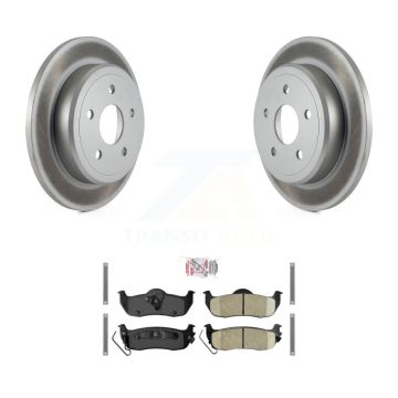 Rear Coated Disc Brake Rotors And Ceramic Pads Kit For Jeep Grand Cherokee Commander KGA-103724