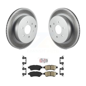 Rear Coated Disc Brake Rotors And Ceramic Pads Kit For 2005-2012 Nissan Pathfinder KGA-103727