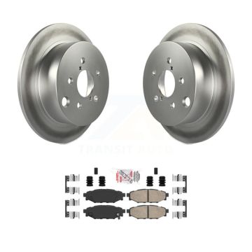 Rear Coated Disc Brake Rotor And Ceramic Pad Kit For Subaru Crosstrek Impreza Forester XV KGA-103732
