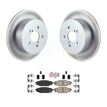 Rear Coated Disc Brake Rotors And Ceramic Pads Kit For Subaru Outback Legacy KGA-103743