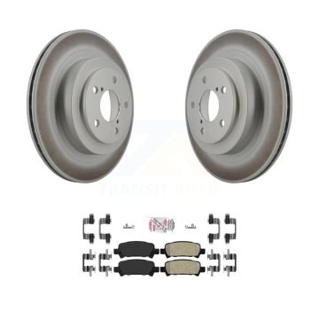 Rear Coated Disc Brake Rotors And Semi-Metallic Pads Kit For Subaru Legacy KGA-103744