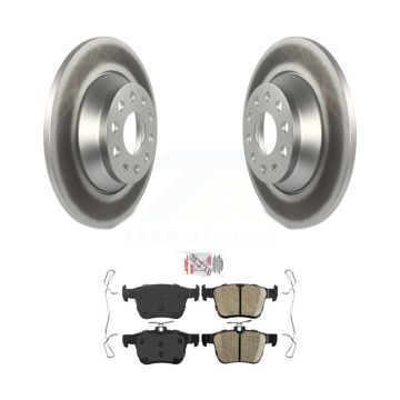 Rear Coat Disc Brake Rotor Ceramic Pad Kit For Volkswagen Tiguan Jetta Audi Q3 TT Quattro KGA-103748