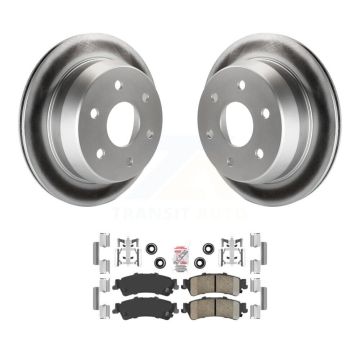 Rear Coat Brake Rotors Ceramic Pad Kit For Chevrolet GMC Silverado 1500 Sierra Classic XL KGA-103770