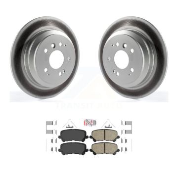 Rear Coated Disc Brake Rotors And Ceramic Pads Kit For Honda Pilot Ridgeline Passport KGA-103779