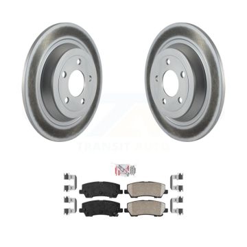 Rear Coated Disc Brake Rotors And Ceramic Pads Kit For Ford Mustang KGA-103781