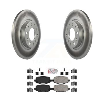 Rear Coated Disc Brake Rotors And Ceramic Pads Kit For Jeep Cherokee Chrysler 200 KGA-103785