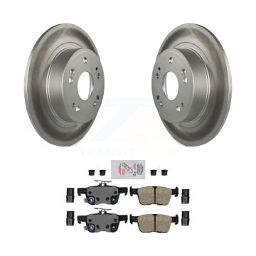 Rear Coated Disc Brake Rotors And Ceramic Pads Kit For 2018-2022 Honda Accord KGA-103787