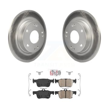 Rear Coated Disc Brake Rotors And Ceramic Pads Kit For Honda Civic KGA-103790