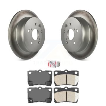Rear Coated Disc Brake Rotors And Ceramic Pads Kit For Lexus IS250 KGA-103801