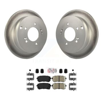 Rear Coated Disc Brake Rotors And Ceramic Pads Kit For Hyundai Tucson Kia Sportage AWD KGA-103809