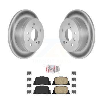 Rear Coated Disc Brake Rotors And Ceramic Pads Kit For Toyota Camry Lexus ES300 KGA-103824