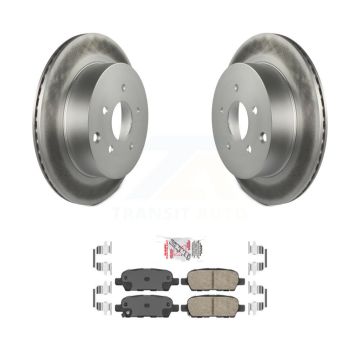 Rear Coated Disc Brake Rotors And Ceramic Pads Kit For 2009-2012 INFINITI FX35 KGA-103828