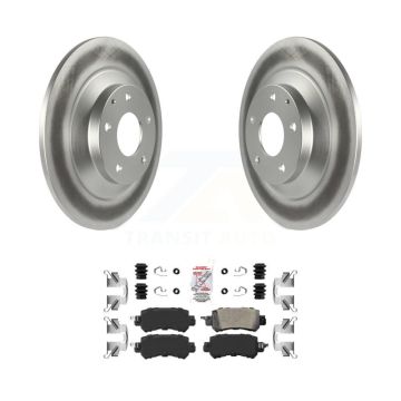 Rear Coated Disc Brake Rotors And Ceramic Pads Kit For 2013-2015 Mazda CX-5 KGA-103839