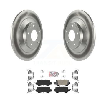 Rear Coated Disc Brake Rotors And Ceramic Pads Kit For 2013-2015 Mazda CX-5 KGA-103840