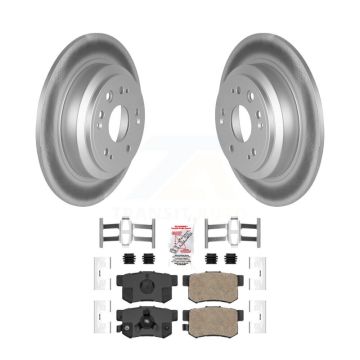 Rear Coated Disc Brake Rotors And Ceramic Pads Kit For Honda Accord Crosstour KGA-103853