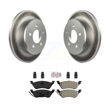 Rear Coat Disc Brake Rotors Semi-Metallic Pad Kit For Dodge Grand Caravan Chrysler Town & KGA-103857