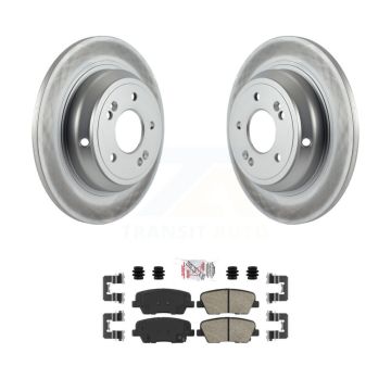 Rear Coated Disc Brake Rotors And Ceramic Pads Kit For Hyundai Genesis KGA-103868