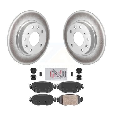 Rear Coated Disc Brake Rotors And Ceramic Pads Kit For Mazda 3 CX-3 Sport KGA-103869