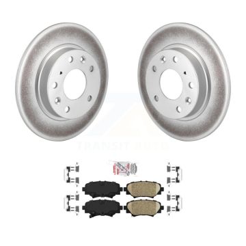Rear Coated Disc Brake Rotors And Ceramic Pads Kit For Mazda 3 Sport KGA-103870