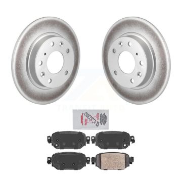 Rear Coated Disc Brake Rotors And Ceramic Pads Kit For Mazda 3 CX-3 Sport KGA-103871